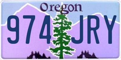 OR license plate 974JRY