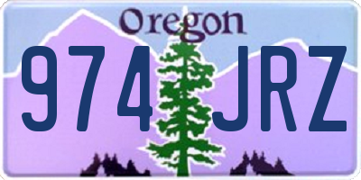 OR license plate 974JRZ