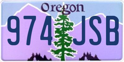 OR license plate 974JSB