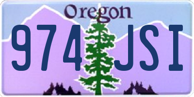 OR license plate 974JSI