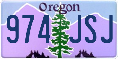 OR license plate 974JSJ