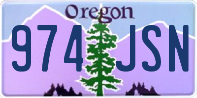 OR license plate 974JSN