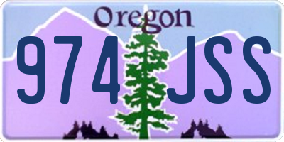 OR license plate 974JSS