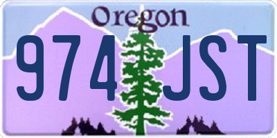 OR license plate 974JST