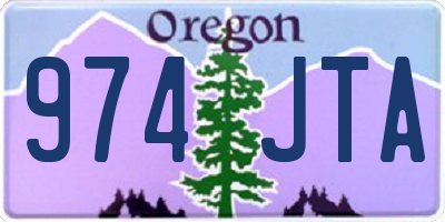 OR license plate 974JTA