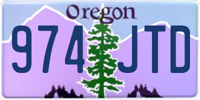 OR license plate 974JTD