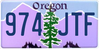 OR license plate 974JTF