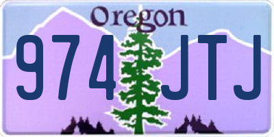 OR license plate 974JTJ