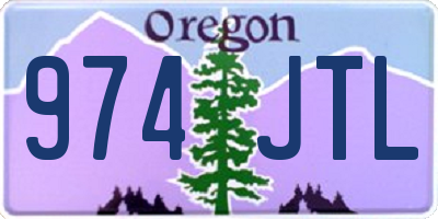 OR license plate 974JTL