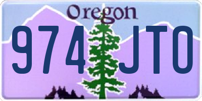 OR license plate 974JTO