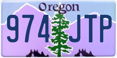 OR license plate 974JTP