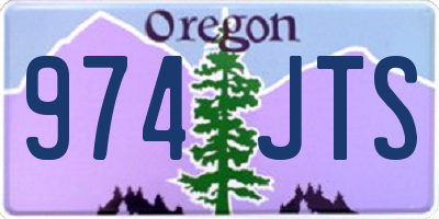 OR license plate 974JTS