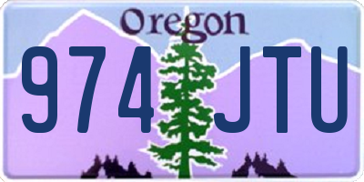 OR license plate 974JTU