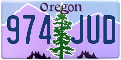 OR license plate 974JUD