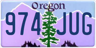 OR license plate 974JUG