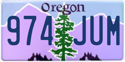 OR license plate 974JUM