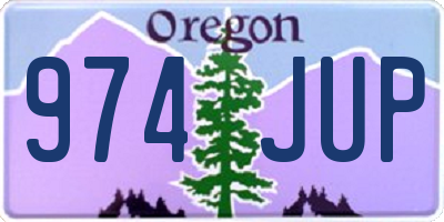 OR license plate 974JUP