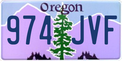 OR license plate 974JVF