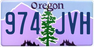 OR license plate 974JVH
