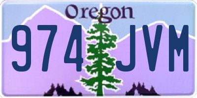 OR license plate 974JVM