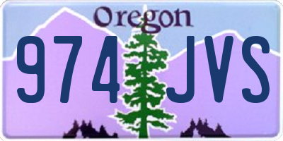 OR license plate 974JVS
