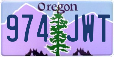 OR license plate 974JWT