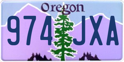 OR license plate 974JXA