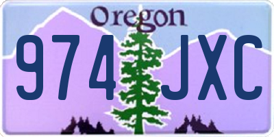 OR license plate 974JXC