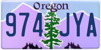 OR license plate 974JYA