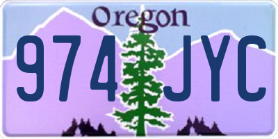 OR license plate 974JYC