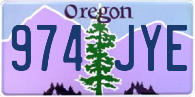 OR license plate 974JYE