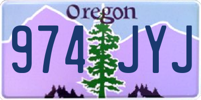 OR license plate 974JYJ