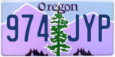 OR license plate 974JYP