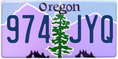 OR license plate 974JYQ