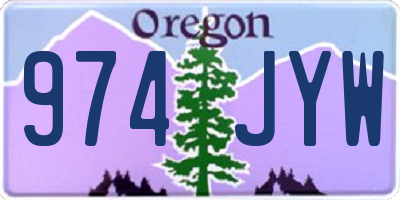 OR license plate 974JYW