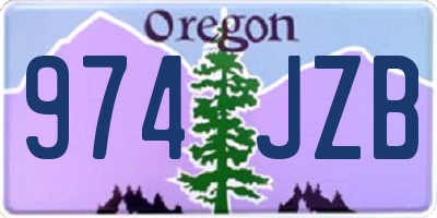 OR license plate 974JZB