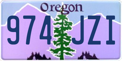 OR license plate 974JZI