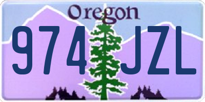 OR license plate 974JZL