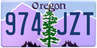 OR license plate 974JZT