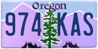 OR license plate 974KAS