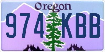 OR license plate 974KBB
