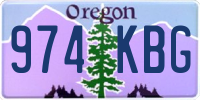 OR license plate 974KBG