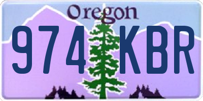OR license plate 974KBR