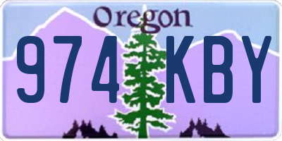 OR license plate 974KBY