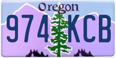 OR license plate 974KCB