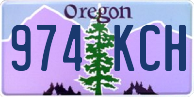 OR license plate 974KCH