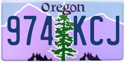 OR license plate 974KCJ