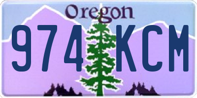 OR license plate 974KCM