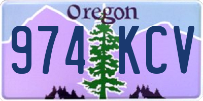 OR license plate 974KCV