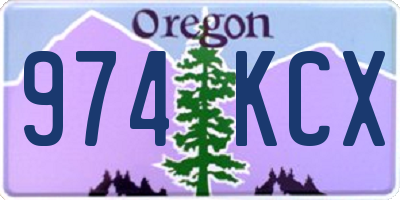 OR license plate 974KCX